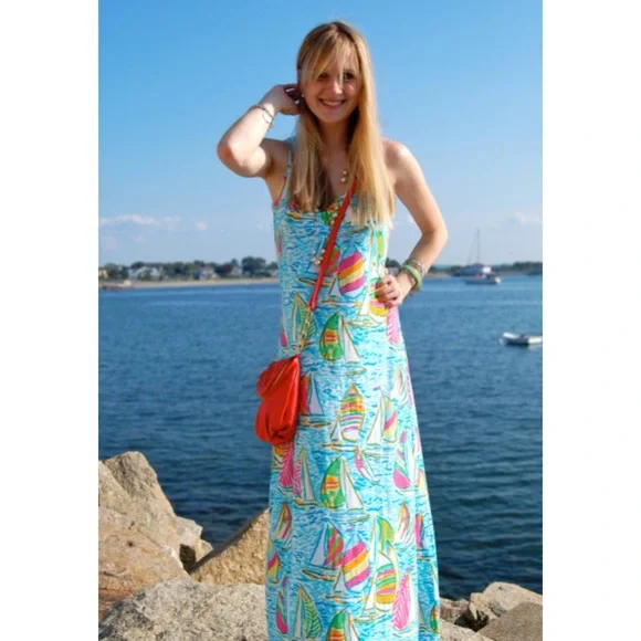 Lilly Pulitzer You Gotta Regatta Treena Maxi Dress - Picture 3 of 16